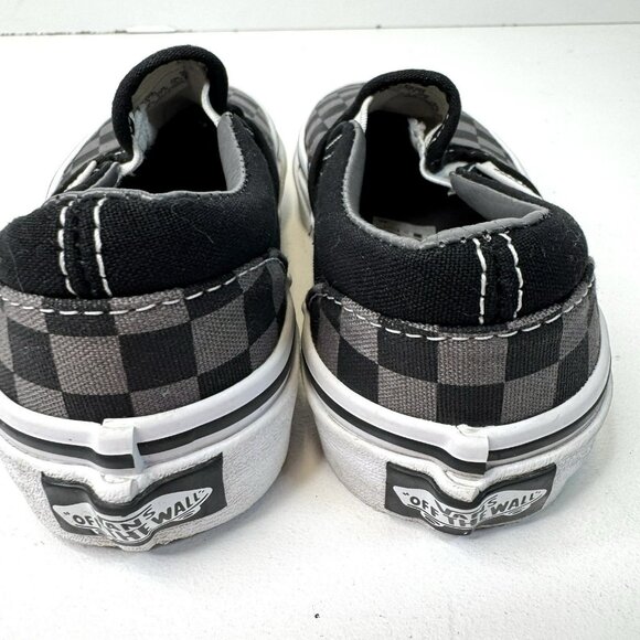 Vans Kids Unisex Toddler Size 11 Checkerboard Slip On Shoes Sneakers Canvas - Picture 5 of 9